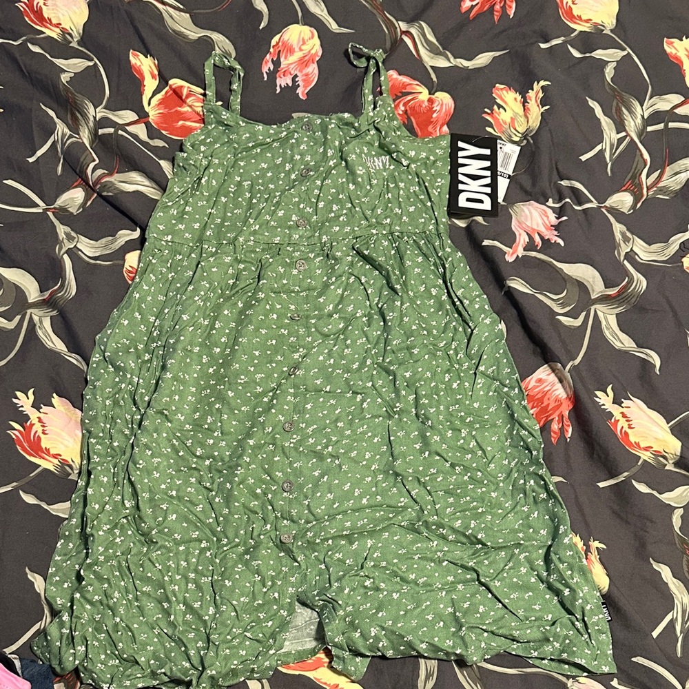 DKNY Olive Green Sundress
